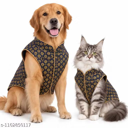 Premium Pet Sherwani | Ethnic Dog & Cat Wear | XS–XXL